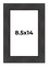 Photo Size Traditional Black Picture Frame - UV Acrylic, Foam Board Backing, Hanging Hardware